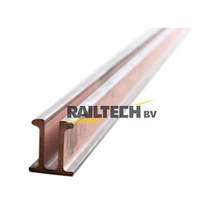 Stroomrail koper,TT-profiel 500mm² L= 7000mm