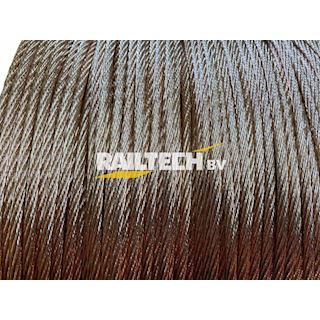 Draad, hang,ongeisol d= 10mm² (brons)