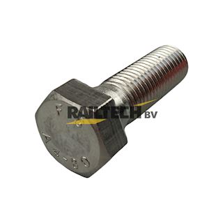 Bout, RVS 931 A4-70 M16x50