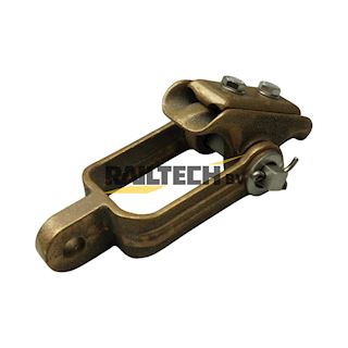 Klem, hang/draagkabel met oog 2x150