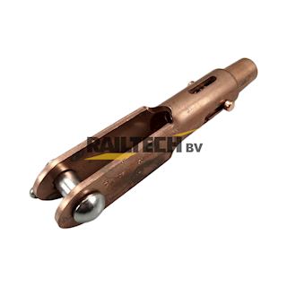 Conische eindklem met gaffel voor draagkabel 70mm²