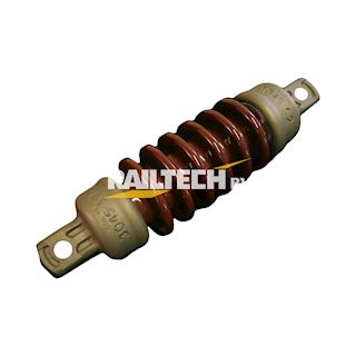Isolator, staaf, 6 ribs 2 ogen