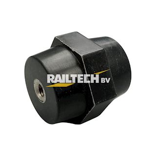 Isolator, steun, met RVS insert M10