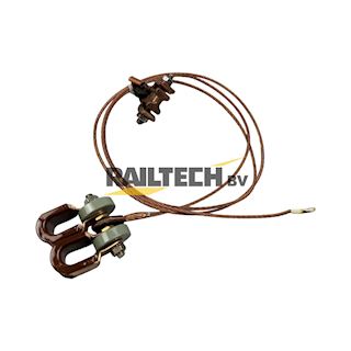 Glijloper met handr. voor 2 draagkabels 150mm² naast elkaar
