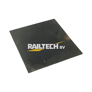 Plaat, voor tule rubber, 60x66x1mm