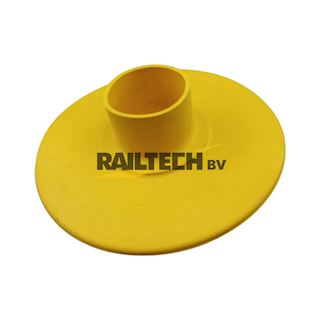 Dop, markering gevaarpunt, voor pijp, 42mm, geel