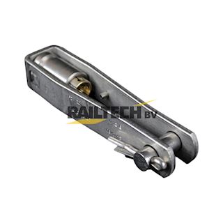 Conische eindklem rijdraad, RVS, 120mm²