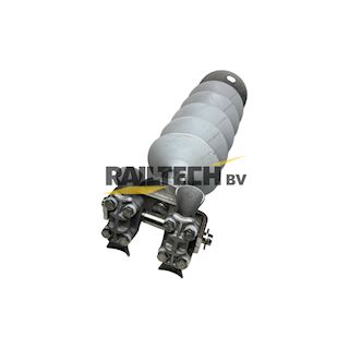 Isolator, paaltop, 25kV RAILTECH, 2x240mm² VERTICAAL