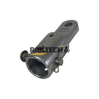 Buisfitting voor buis 2'' met oogaansluiting (17mm)
