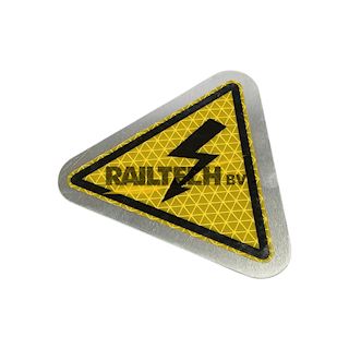 Sticker Hoogspanning incl. Alu plaatje