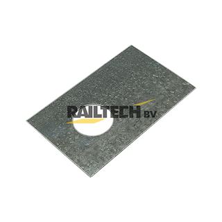 Borgplaatje voor schuiflas stroomrail K40