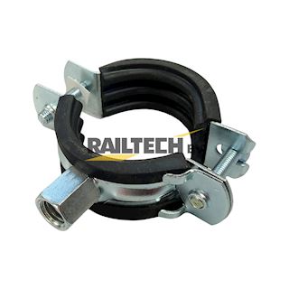 Rioleringsbeugel RVS M10 aansluiting 32mm met rubbere band