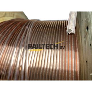 Rijdraad, Elcorim CuMg0,02%, 120mm² AC, m slijtage indicatie