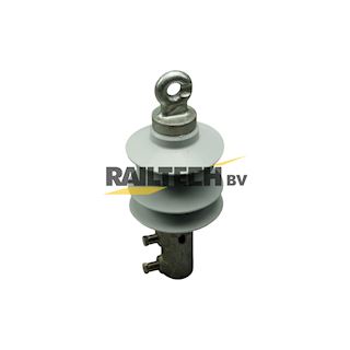 Isolator 3kV, instelbaar kort, siliconen, tbv drukpijp