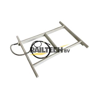 Detectielus hoog 120x100cm, 77mm, incl. kabel, grijs