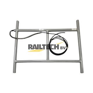 Detectielus laag 120x100cm, 44mm, incl. kabel, grijs