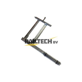 Uitgebouwde zijwaartse bevestiging links aan HE240 L= 800mm