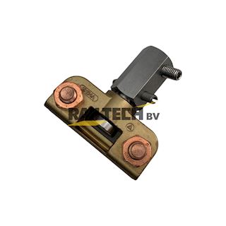 Rijdraadklem met adapter t.b.v. gebogen zijw. B4/B5/B8 , M16