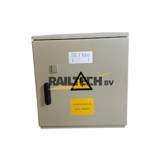 Zinkerkast 1500V, 870x750x320mm, RAL6002, compleet