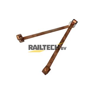Glijloper, kunststof glijder, strippen, 1x70mm² (H=290-405)