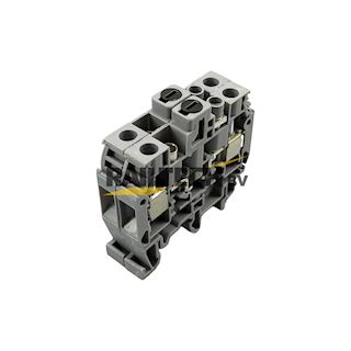 Scheidingsklem, gr, geassembl. 2-voud. M6/8 STP, zwart
