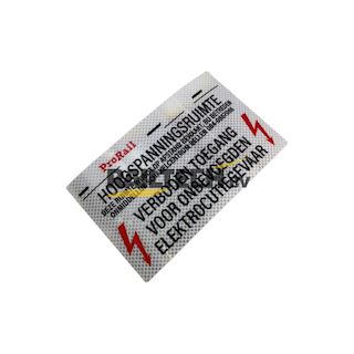 Sticker ProRail HS-ruimte, 250x150mm, OBI noord