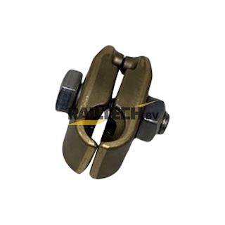 Klem, MESSING, hangdraad voor draagkabel 150mm²