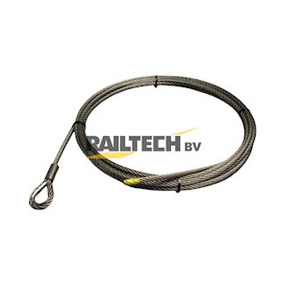 Staalkabel, RVS, 10mm 7x19, L= 10000mm