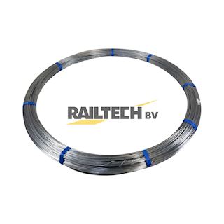 Draad, trek, ring van 12,5kg, staal, 2mm