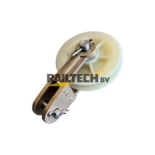 Wiel (120mm), tbv draagkabel