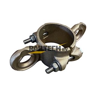 Klem met dubbel oog tbv GFK 76mm