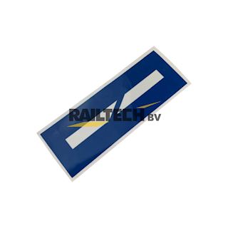 RET Sticker aanduiding schuiflas  (200x70mm)