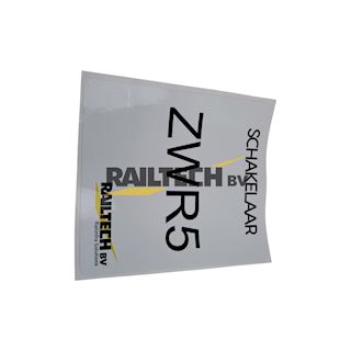 Sticker voor Railtech motorkast