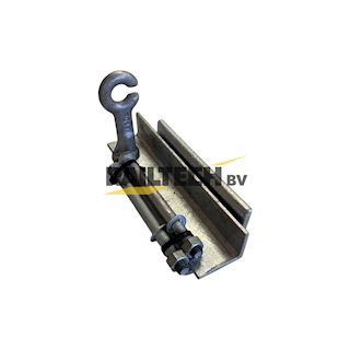 Zijwaartse bevestiging links aan kolom 140x140, L= 295mm