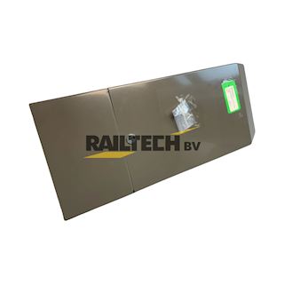 Minizuil wandkast, type MZ220, RVS RAL7022, 600x225x125mm