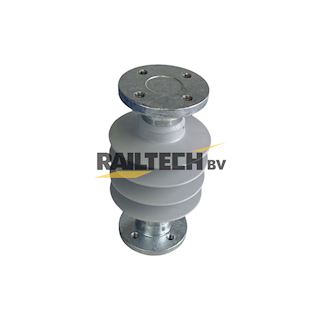 Steunisolator 3kV, dubbele flens ø= 108mm, L= 255mm, 4x M12