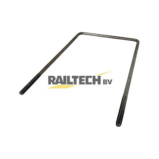 Beugelbout M16x330x480 100mm schroefdraad, RHS300x400, RVS