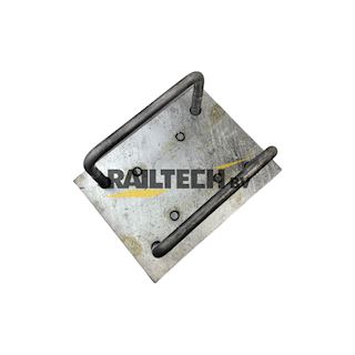 Bevestiging hangisolator aan kolom 160x80x8mm