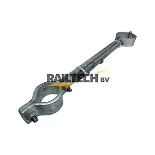 Bevestiging beschermpijp 1xø110mm/1xø63, aan RHS300x300