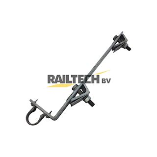 Enkele bev. kabelbeschermpijp 40mm, HE600B, buiten paal