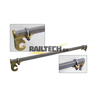Zijwaartse 33x22 ovaal GFK, rond 16, L= 1000mm
