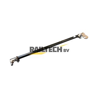 Zijwaartse 33x22 ovaal GFK, rond 16, L= 800mm