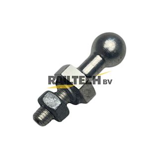 Kogelbout, 20mm, recht, M10x25