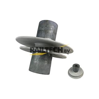 Staafisolator 1.5kV voor F+F Aluminium stroomrail (2 sheds)