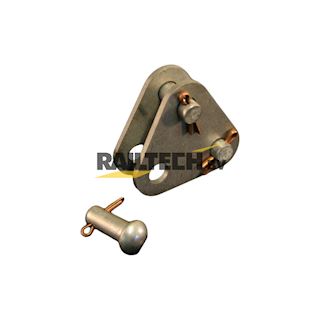 Driehoeksplaat met splitpenbouten 16mm RVS