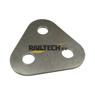 Driehoeksplaat (3mm) gatdiameter 13mm RVS