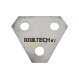 Driehoeksplaat (4mm) gatdiameter 19mm RVS