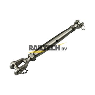 Spanschroef RVS M10, instelbereik 190-270mm