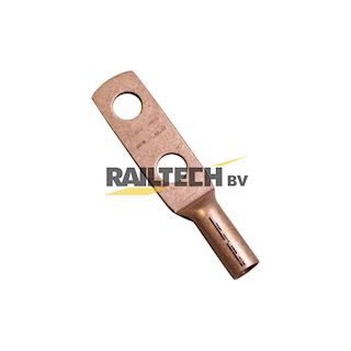 Kabelschoen 70mm², 2 gats 2x M16, (h.o.h. 44mm)