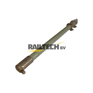 Zijwaartse GFK L= 800mm,  met haak en rijdraadaansl. 16 mm